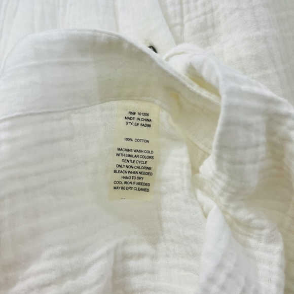 Soft Surroundings Soft Gauze 100% Cotton Plus Size Blouse Women's Size 3X - Picture 5 of 5